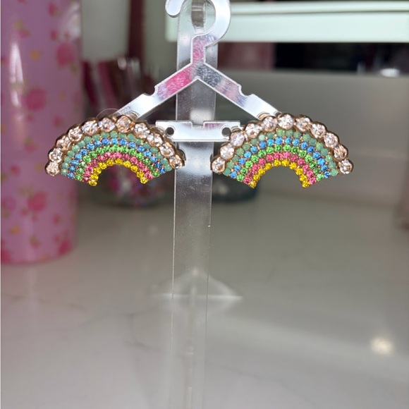 Feed Me Gems/HairCandy By Han Colorful Rainbow Earrings - Picture 2 of 2